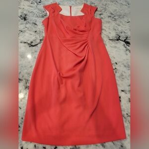 Calvin Klein One Shoulder Coral Dress